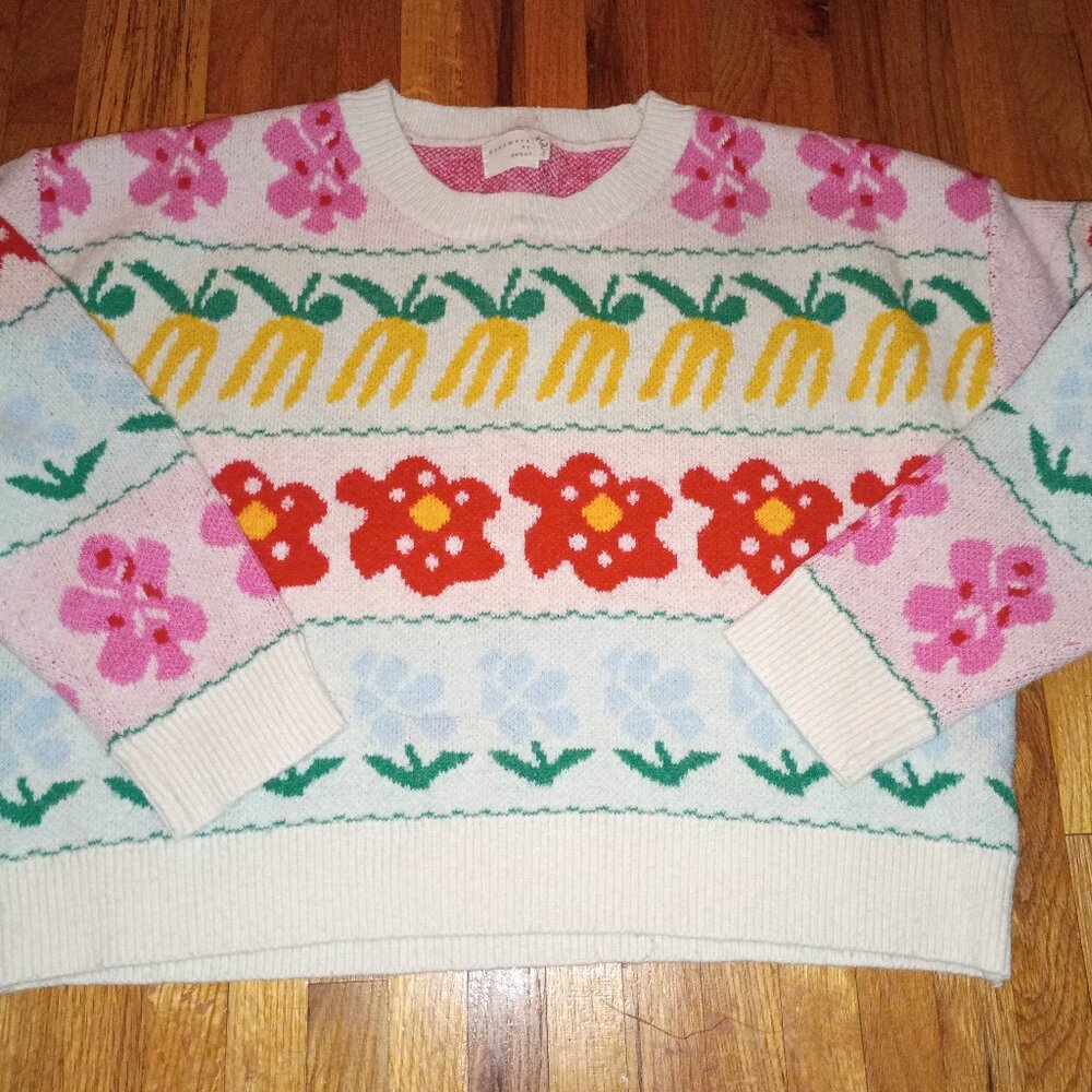 Dreamers by Debut Floral & Pineapple Sweater